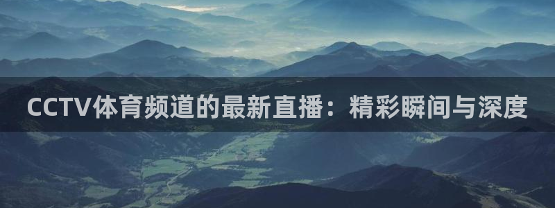 极速体育篮球直播在线观看：CCTV体育频道的最新直播：精彩瞬间与深度